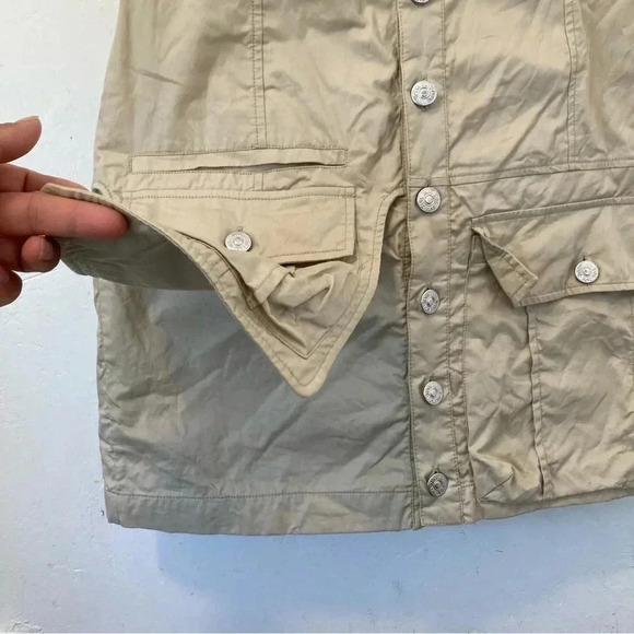 Zara Women’s Khaki Dress Cargo Style Adjustable Straps Front‎ Pocket Casual S - Picture 6 of 11